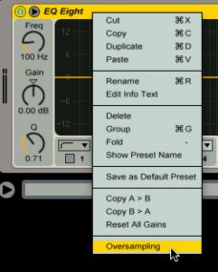 EQ8 quality settings